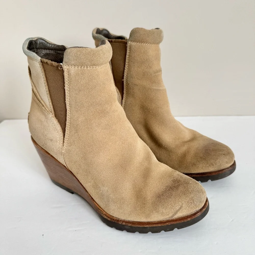 Sorel After Hours Wedge Boot Suede size 8.5